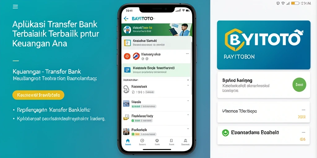 Antarmuka intuitif aplikasi BAYITOTO untuk transaksi Transfer Bank.