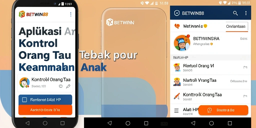 Tampilan antarmuka aplikasi Kontrol Orang Tua BETWIN88 yang intuitif dan mudah digunakan.