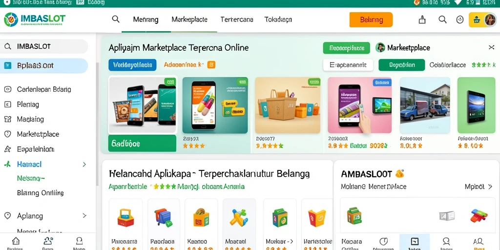 Antarmuka aplikasi IMBASLOT yang intuitif dan mudah digunakan.