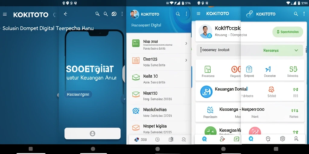 Tampilan antarmuka KOKITOTO yang user-friendly dan fungsional.