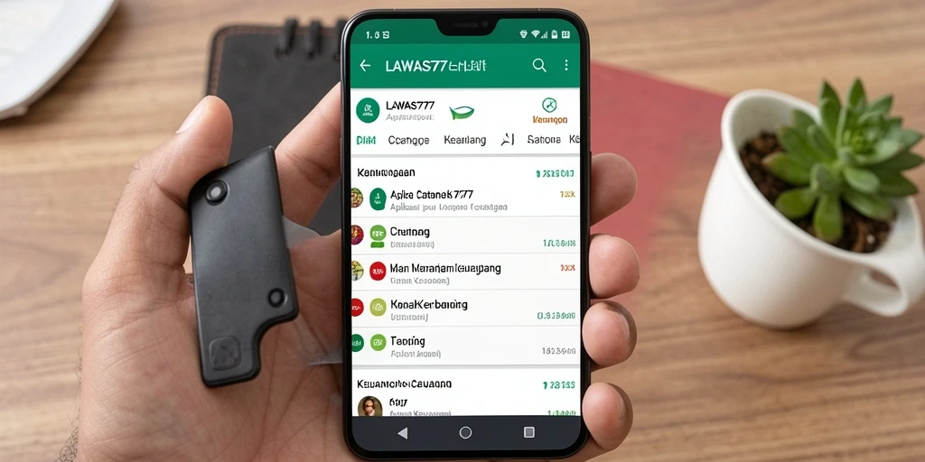 Antarmuka LAWAS777 yang sederhana dan informatif.
