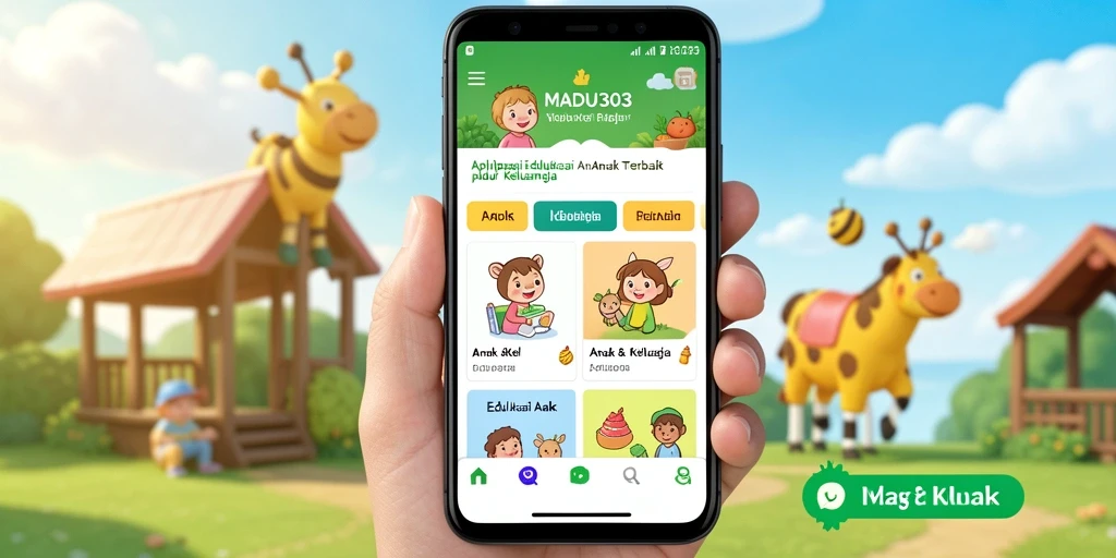 Screenshot antarmuka MADU303 yang interaktif dan edukatif.