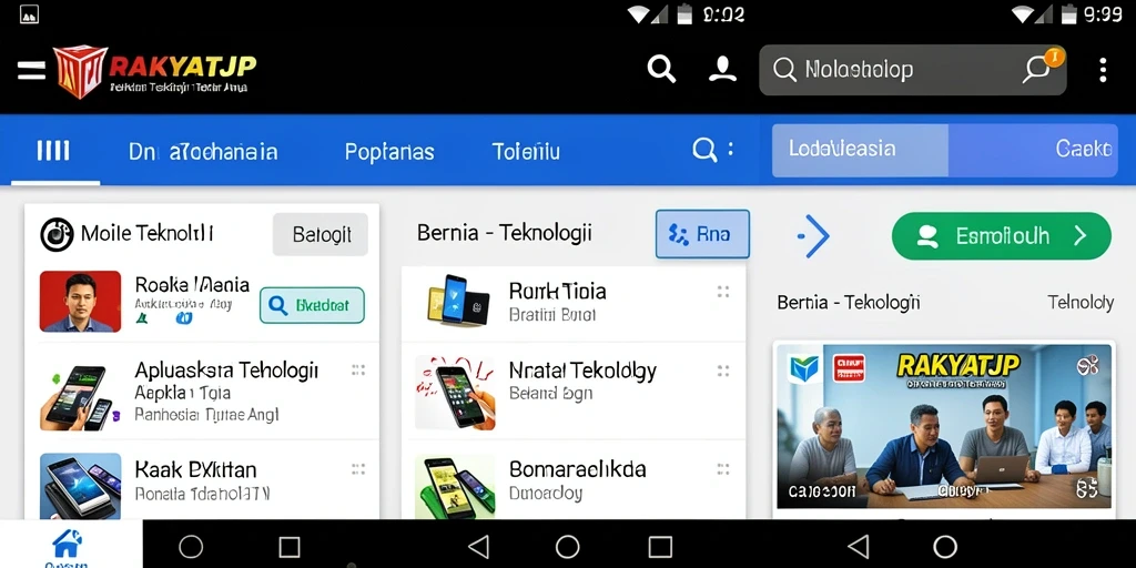 Tampilan antarmuka aplikasi RAKYATJP yang modern dan mudah digunakan.
