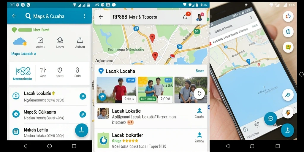 Antarmuka aplikasi RP888 yang sederhana dan informatif.